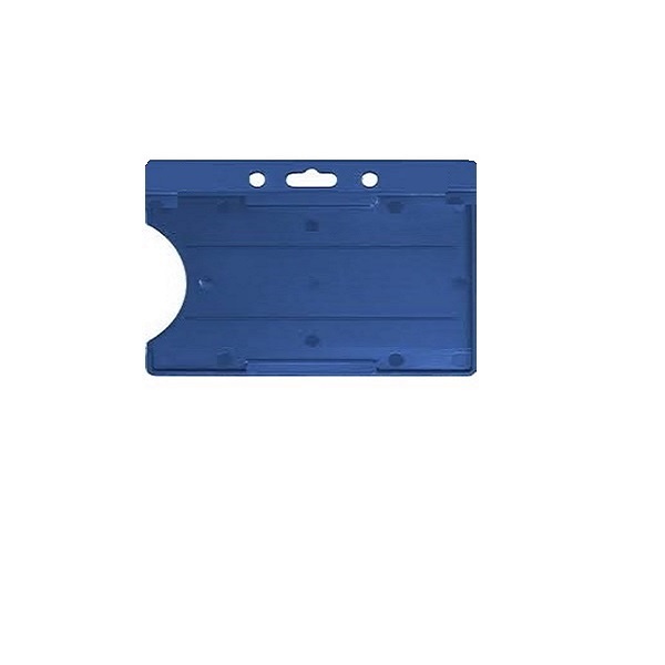 Picture of ID Cardholder/carrying badge face open plastic blue (horizontal/landscape). 60270197vud